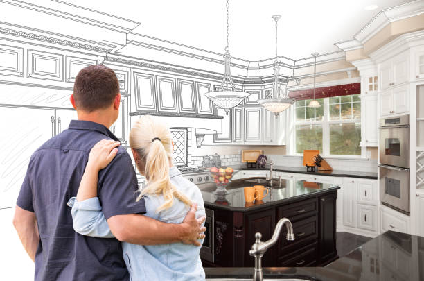 Custom kitchen cabinets installed in a Columbus home
